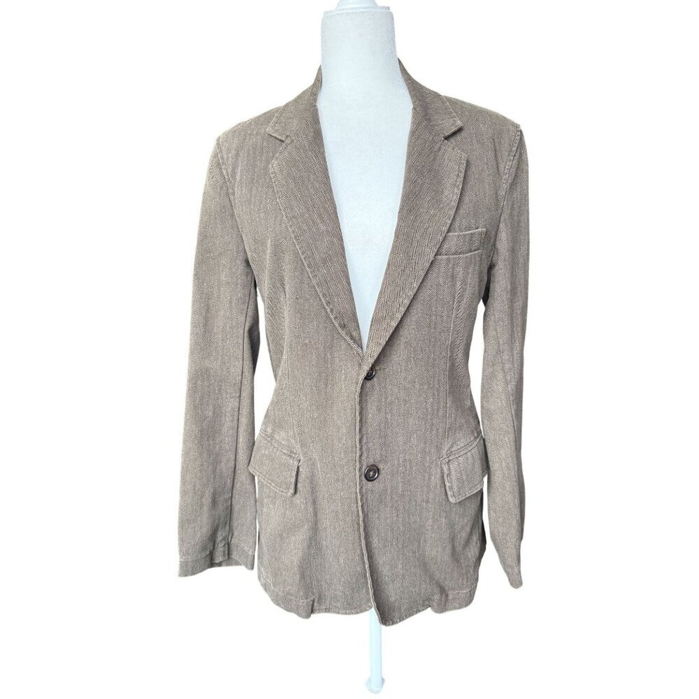 American Eagle Outfitters Y2K Herringbone Blazer XS Preppy Dark Academia Twee